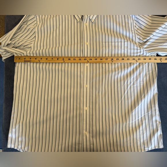Eddie Bauer Mens Wrinkle Resistant Button Up Shirt SZ XL Multi Striped Cotton - Picture 8 of 9